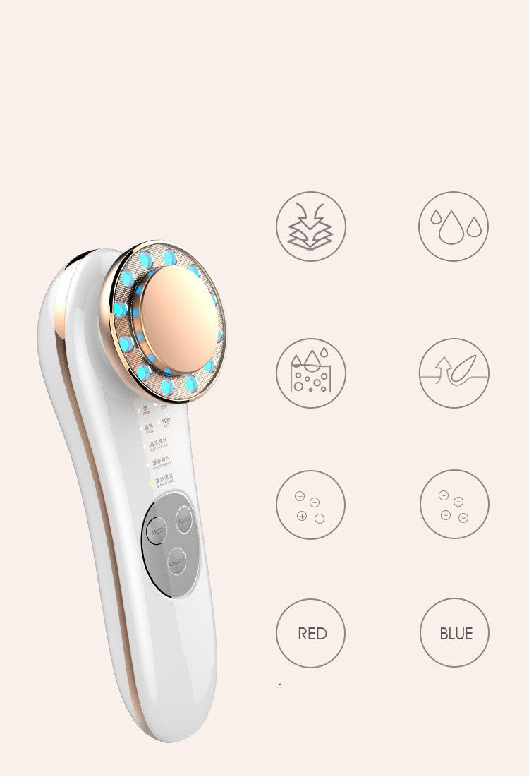 Hoge frequentie galvanische gezichtsbehandelingsapparaat, 7 in 1 tool!