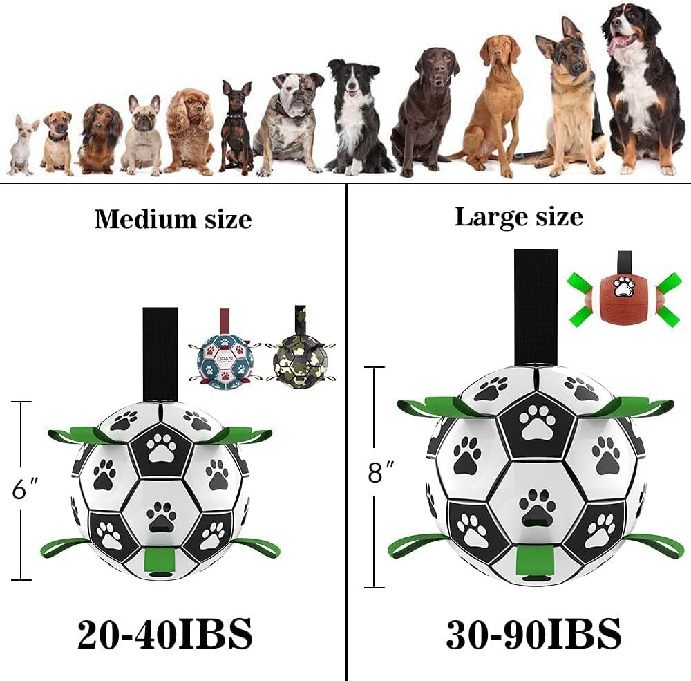 Interactief hondenvoetbalspeelgoed, voetbal, opblaasbaar trainingsspeelgoed voor honden, buitenballen voor grote honden, huisdierbenodigdheden