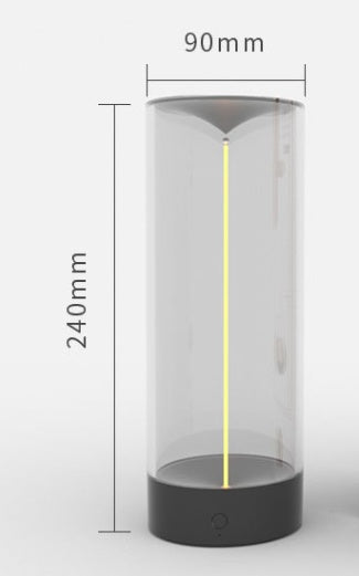 LED-kampeerlamp Type-c, oplaadbare draagbare nachtlamp, transparant en valbestendig, creatieve sfeerverlichting