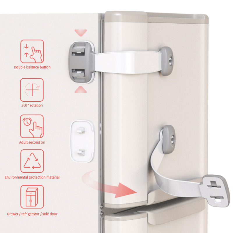 Veiligheidsslot voor baby's en peuters, anti-clip deursluiting