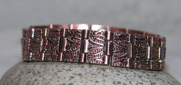 Vintage rood koperen armband