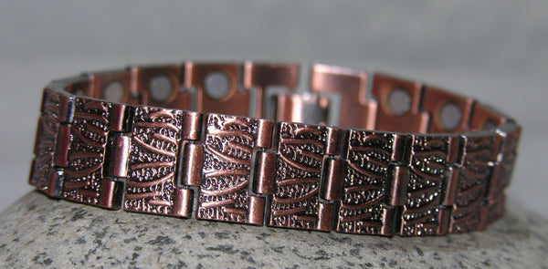 Vintage rood koperen armband
