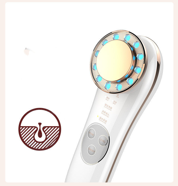 Hoge frequentie galvanische gezichtsbehandelingsapparaat, 7 in 1 tool!