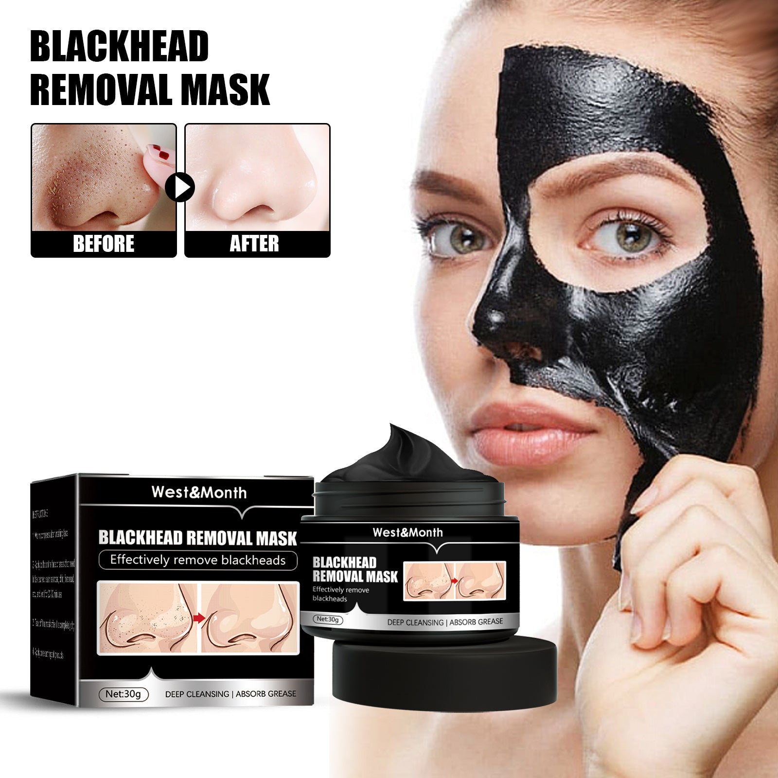 Diep Reinigend Gezichtsmasker (Peel Off charcoal)