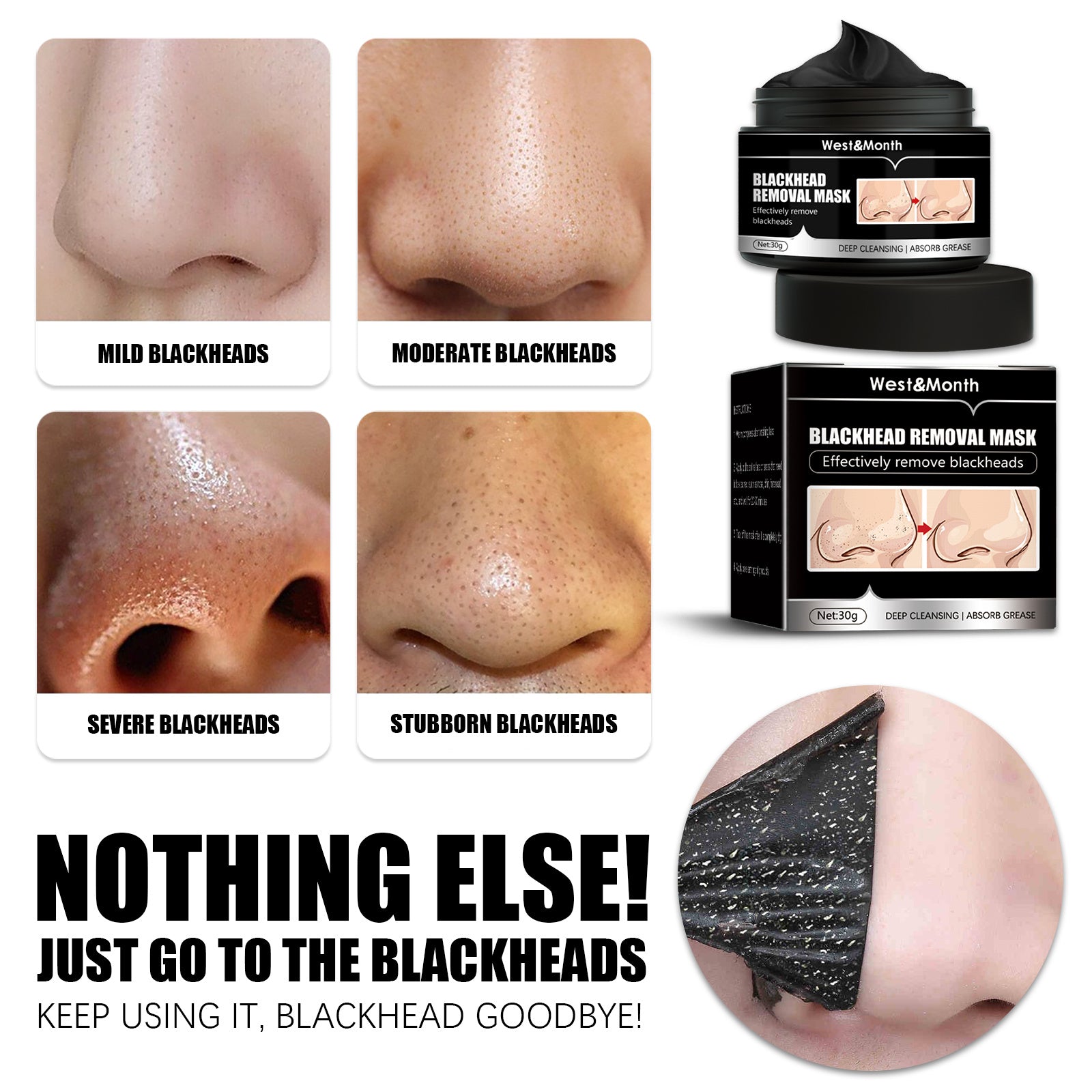 Diep Reinigend Gezichtsmasker (Peel Off charcoal)